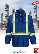 Men's Bizflame Royal 88/12 Insulated FR Winter Parka Style FR612RB