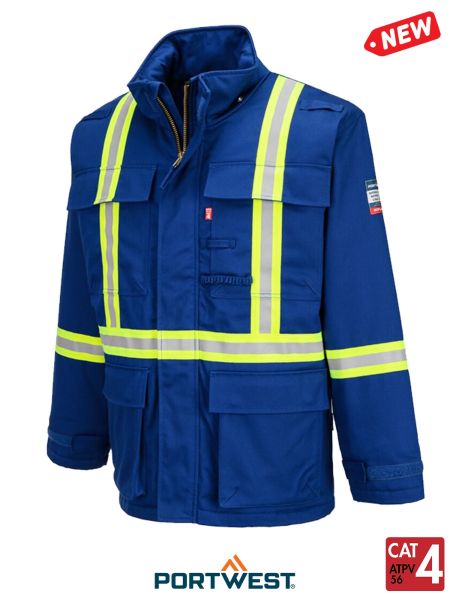 Men's Bizflame Royal 88/12 Insulated FR Winter Parka Style FR612RB