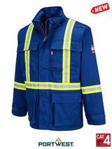 Men's Bizflame Royal 88/12 Insulated FR Winter Parka Style FR612RB