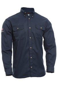 Thumbnail for DRIFIRE Tecgen Select Navy Blue 5.5 oz Work Shirt TCG011602