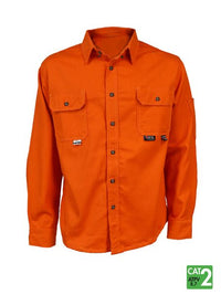 Thumbnail for IFR Men's Orange FR UltraSoft® 7 oz Deluxe Work Shirt UPO650