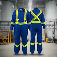 Thumbnail for Women's Atlas FR Royal Blue Premium FR Coveralls W/CSA Striping 1172RB