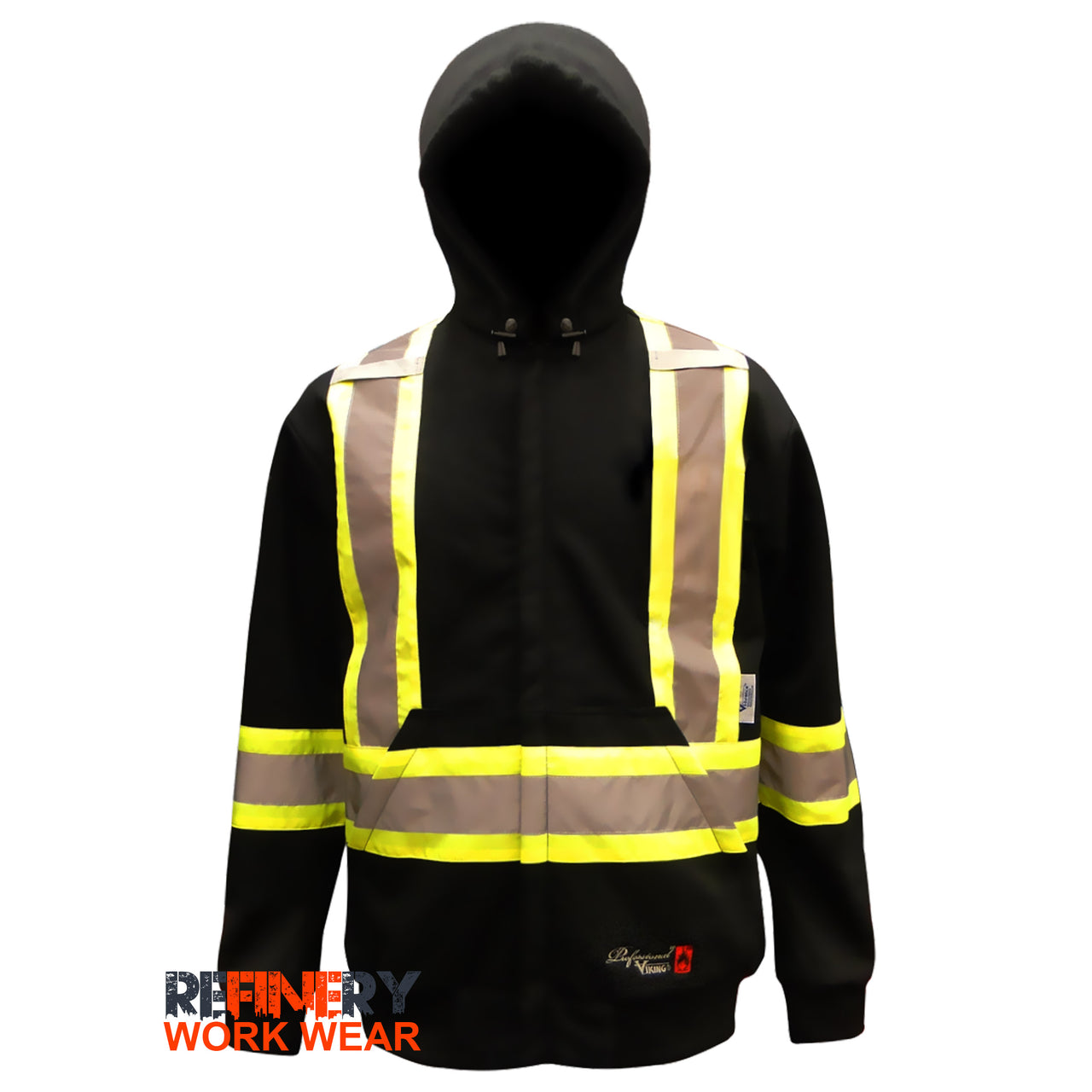 Viking FR Zip Up Hoodie with 4" Reflective Striping 3907FRH