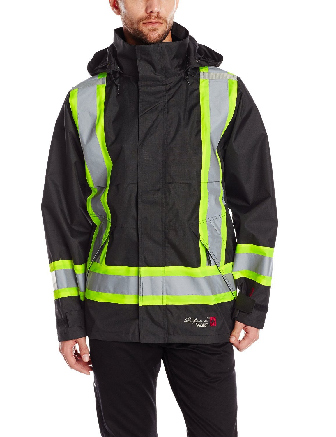 Viking Professional Black Journeyman Rip-stop FR Jacket 3907FRJ