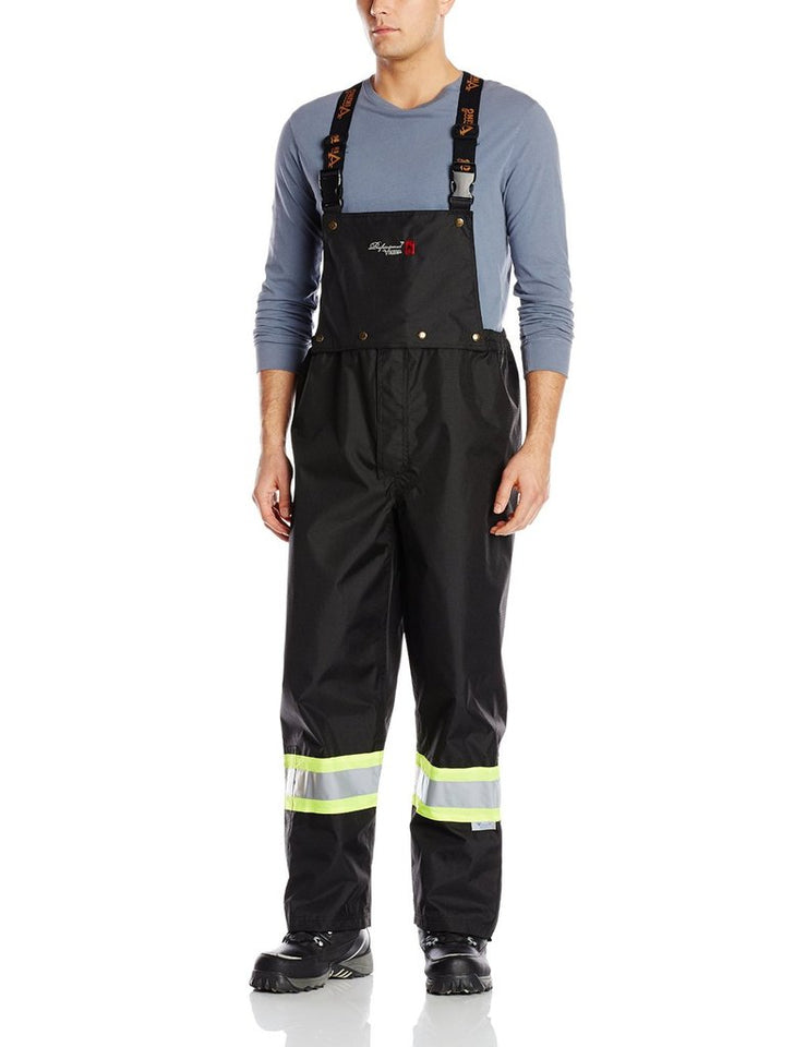 Viking Professional Black Journeyman 300D Rip-stop FR Bib Pants 3907FRP