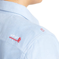 Thumbnail for ARIAT Women's FR Solid Dura-Stretch Snap Work Shirt - Blue Twill