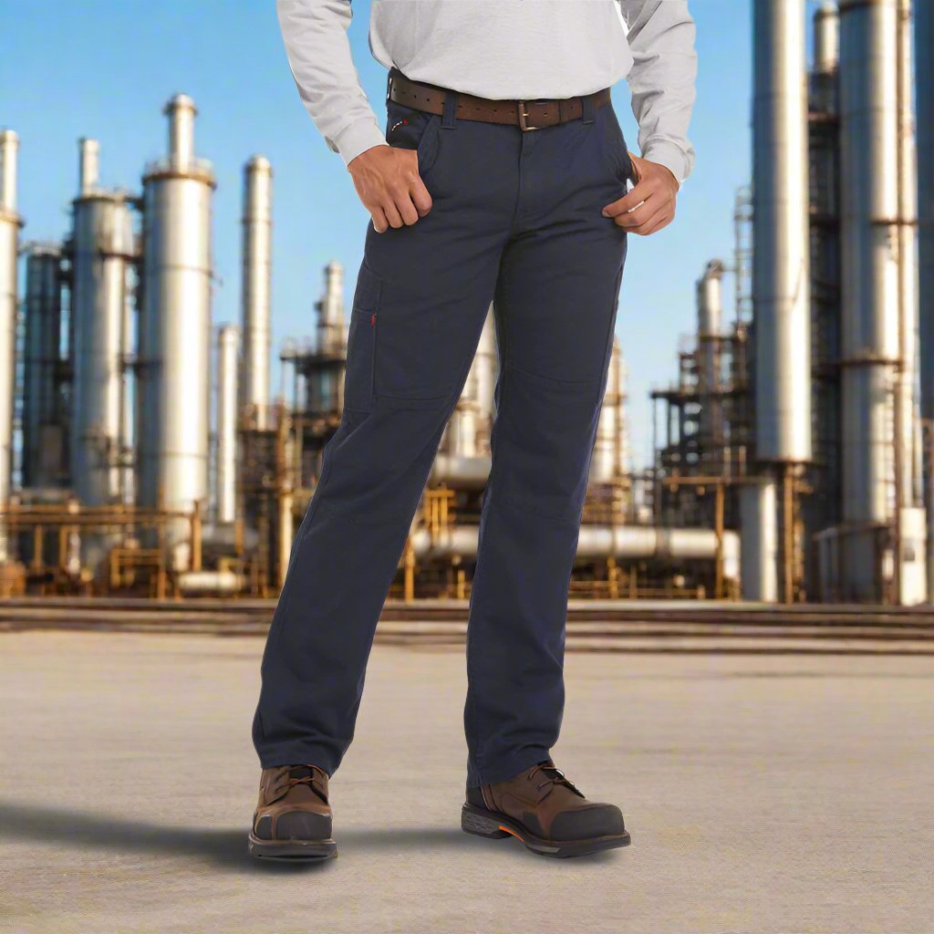 Ariat FR M5 Straight-Leg Stretch Dura-Light Navy Canvas Pant