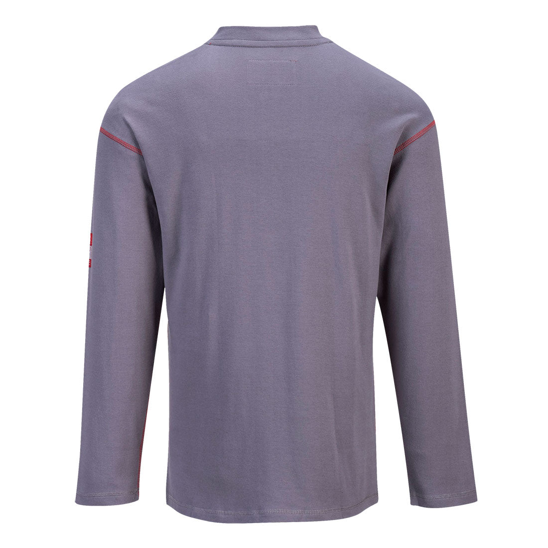 PORTWEST Gray Long Sleeve FR Henley T Shirt