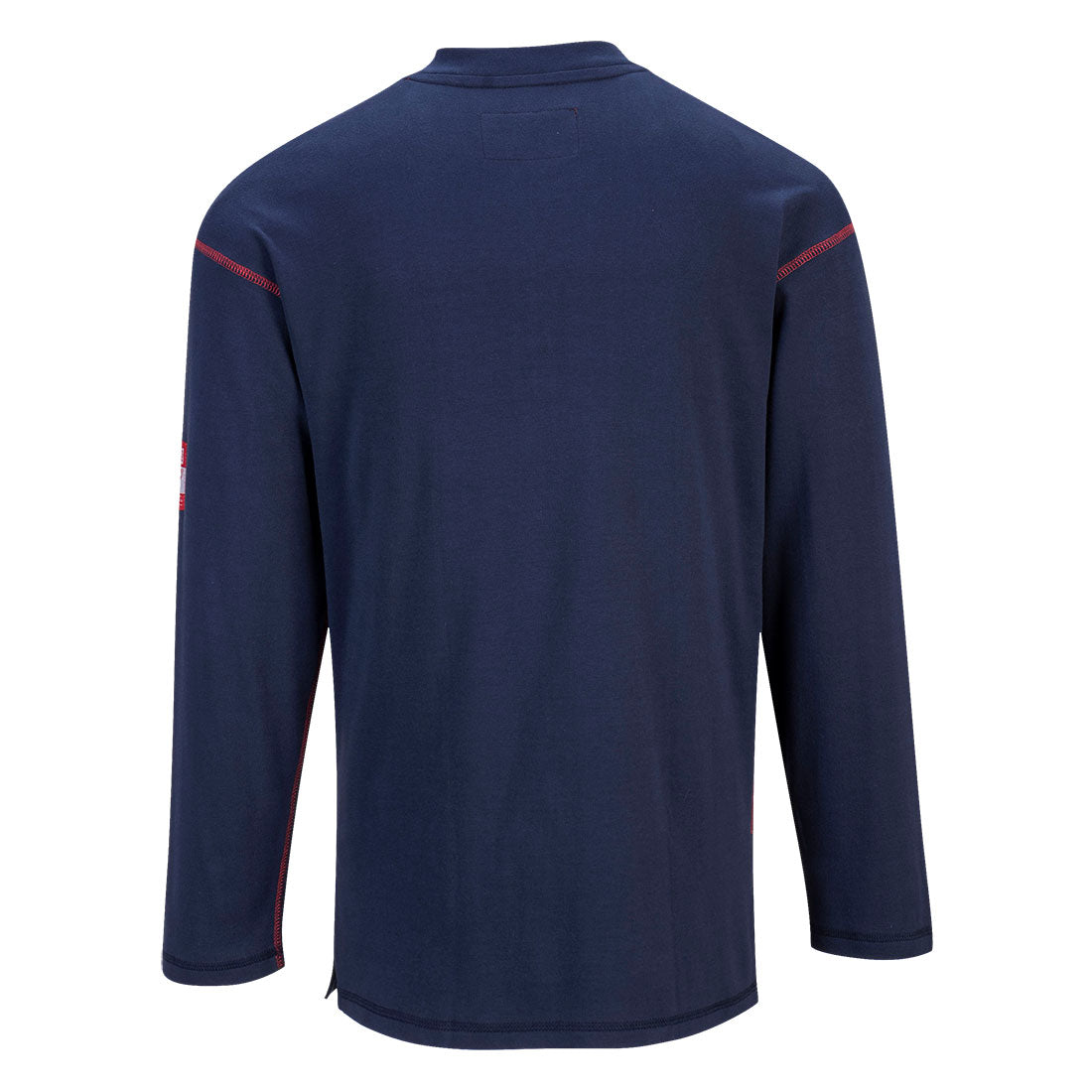 PORTWEST Navy Long Sleeve FR Henley T Shirt