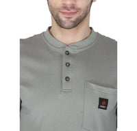 Thumbnail for Forge FR Grey Henley Shirt
