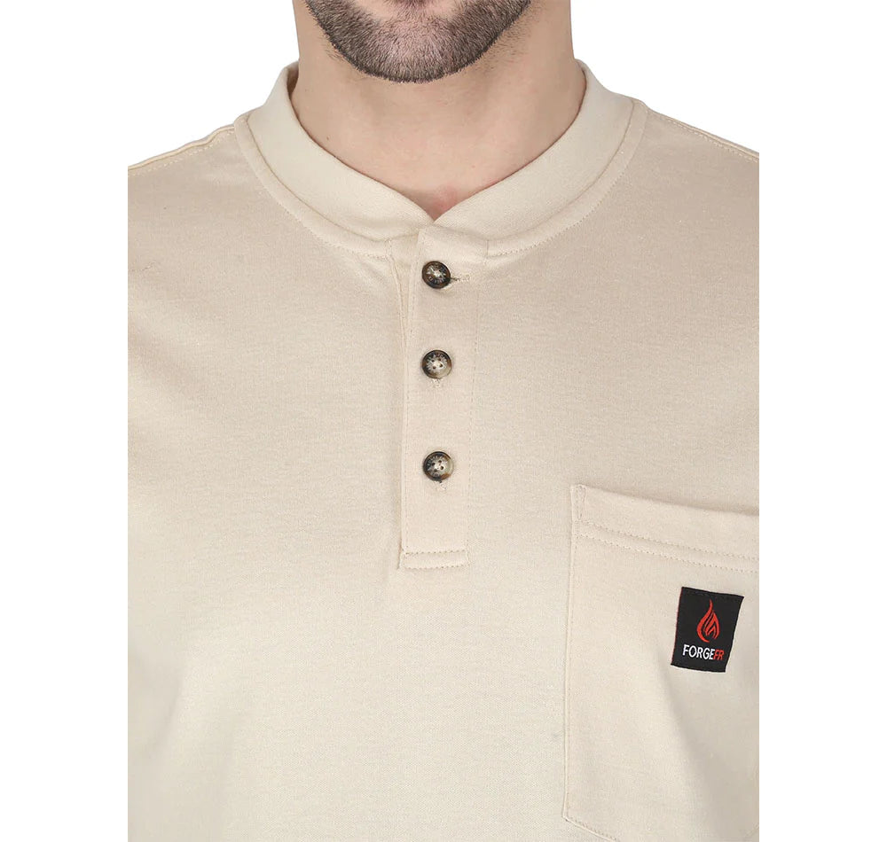 Forge FR Sand Henley Shirt MFHNLY-004-SAND