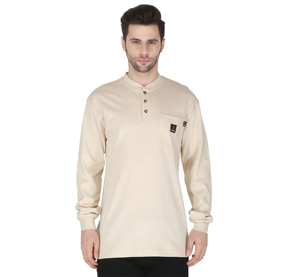 Forge FR Sand Henley Shirt MFHNLY-004-SAND