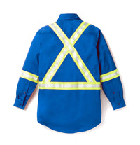 Thumbnail for Royal Blue FR Uniform Shirt w/ 2'' CSA Reflective Tape