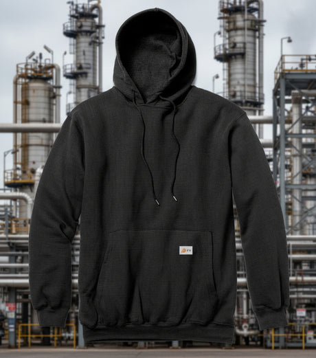 Rasco FR Black FR Polartec Pullover Hoodie FR2102UBK