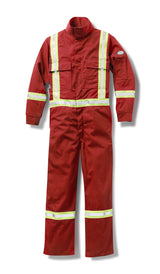 Red Premium FR 88/12 Coverall w/ 2" CSA Reflective Tape FR3305RD