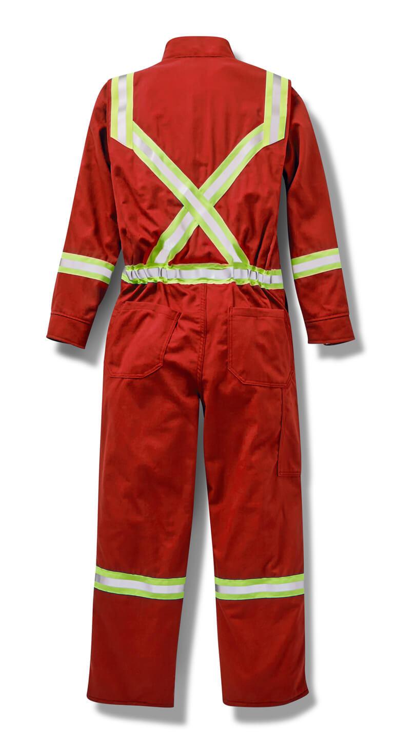 Red Premium FR 88/12 Coverall w/ 2" CSA Reflective Tape