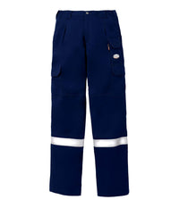 Thumbnail for Navy Blue FR 7 Pocket Field Pants With 2'' CSA Silver Reflective Tape