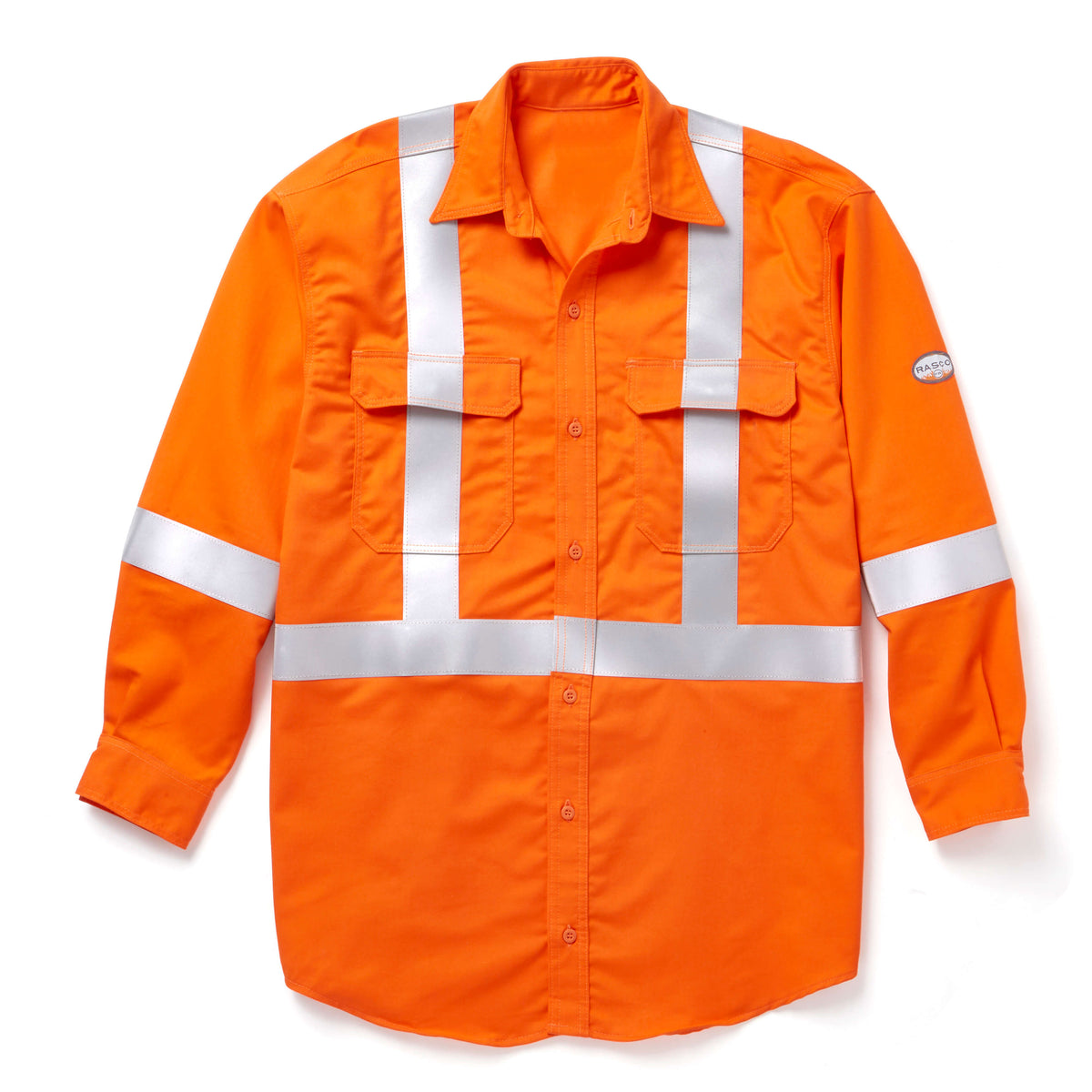 Rasco Fr Hi Vis Uniform Shirt w/ 2'' CSA Silver Reflective Tape FR6505 ...