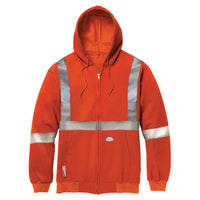 Thumbnail for Rasco FR Orange Hi Vis Class 2 Level 2 Zip up hoodie with removable hood FR7119OH