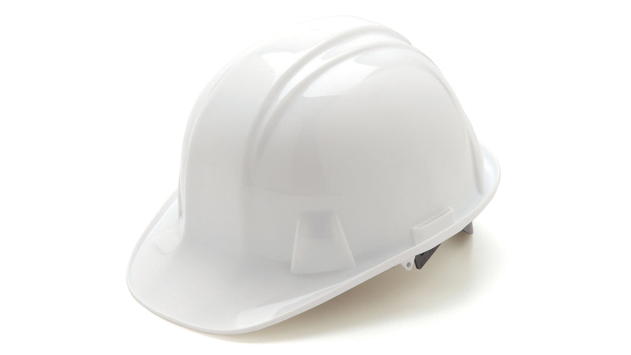White SL Standard Hard Hat 4 Point Ratchet Suspension