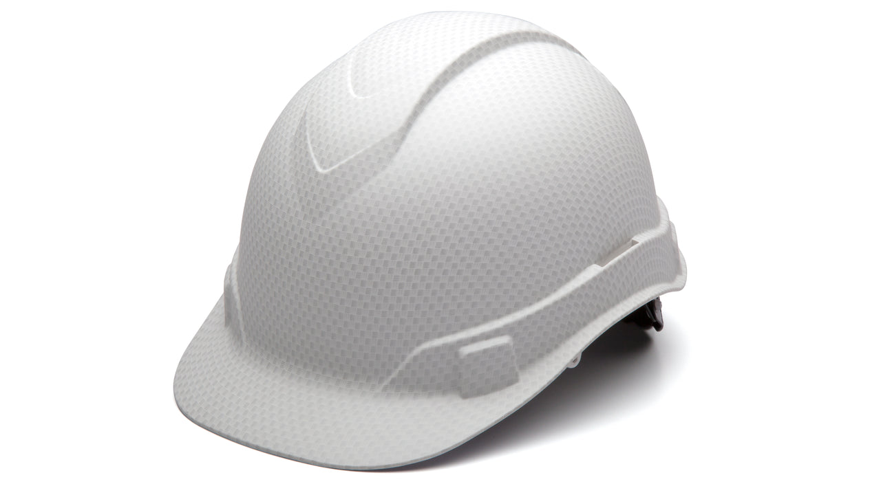 Pyramex Matte White Graphite Ridgeline Standard Hard Hat HP44116C