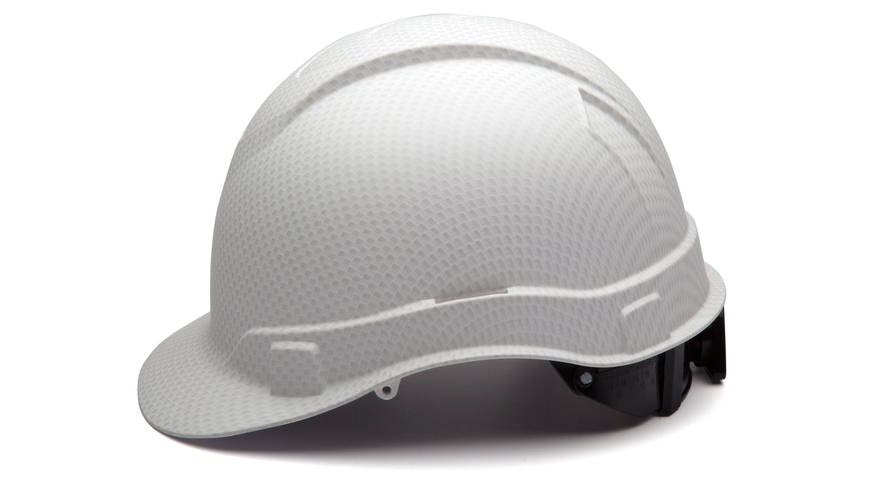 Pyramex Matte White Graphite Ridgeline Standard Hard Hat HP44116C