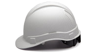 Thumbnail for Pyramex Matte White Graphite Ridgeline Standard Hard Hat HP44116C