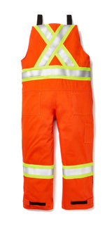 Rasco FR Hi Vis Orange Bib Overall With 4'' CSA Z96-15  Reflective Tape FR6606OH