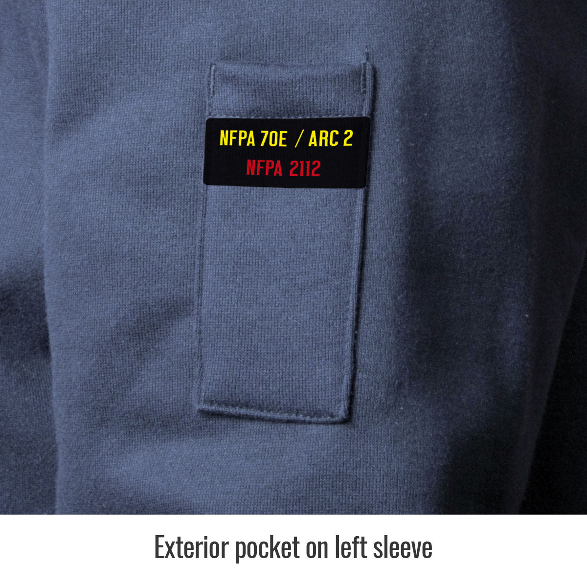 Black Stallion JF3530-NV AR/FR Cotton Full-Zip Hooded Sweatshirt