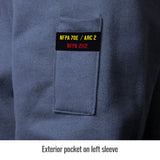 Black Stallion JF3530-NV AR/FR Cotton Full-Zip Hooded Sweatshirt