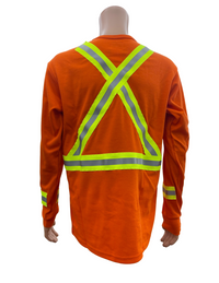 Thumbnail for RWW FR Long Sleeve T-Shirt HI-VIS ORANGE