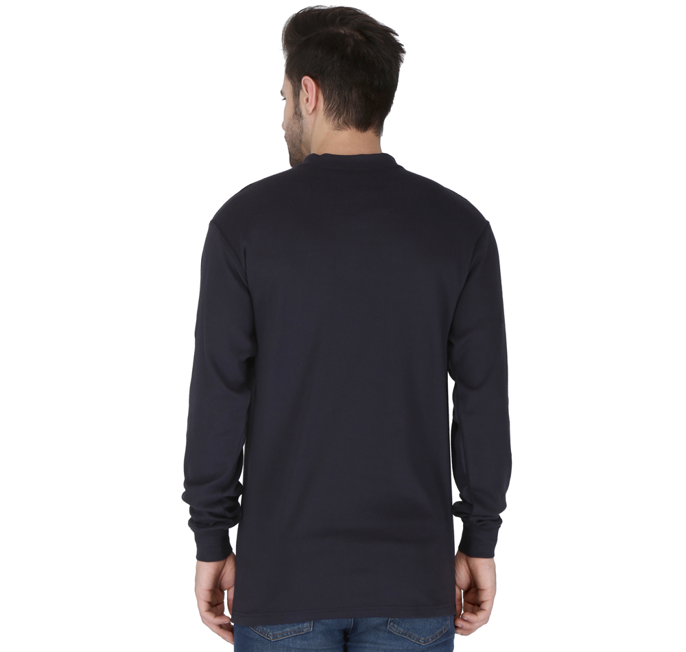 Forge FR Navy Blue Henley Shirt MFHNLY-004-NAVY