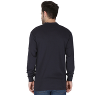 Thumbnail for Forge FR Navy Blue Henley Shirt