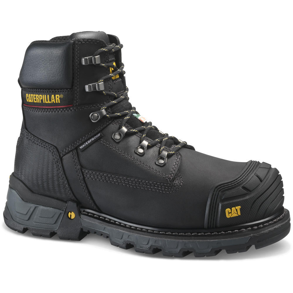 CAT® Men's 6" Black Excavator XL CSA Composite Toe, Waterproof Work Boot