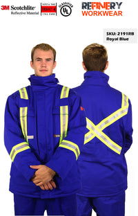 Thumbnail for RWW Premium FR Royal Blue Insulated Parkas w/ 2