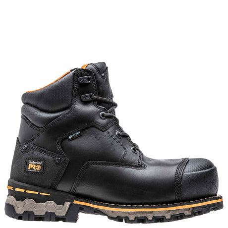 Timberland Pro 6" Boondock Black Full-Grain Leather CSA Workboot TB1A11UT001