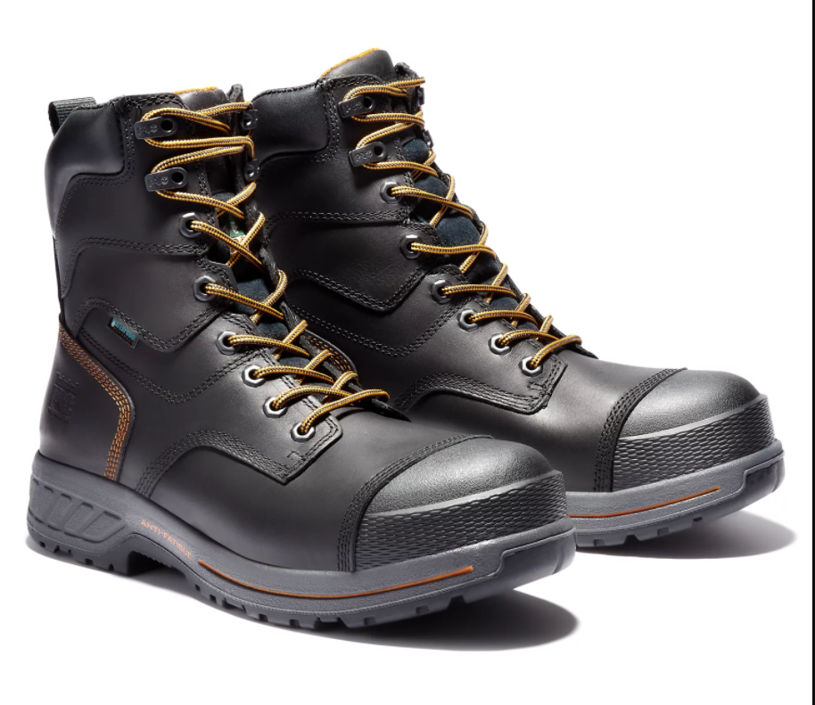 Timberland Pro Men's Endurance HD 8" Black Full-Grain Leather TB1A1Q6Z